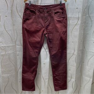 Prana Men's Skinny Jeans in Burgundy